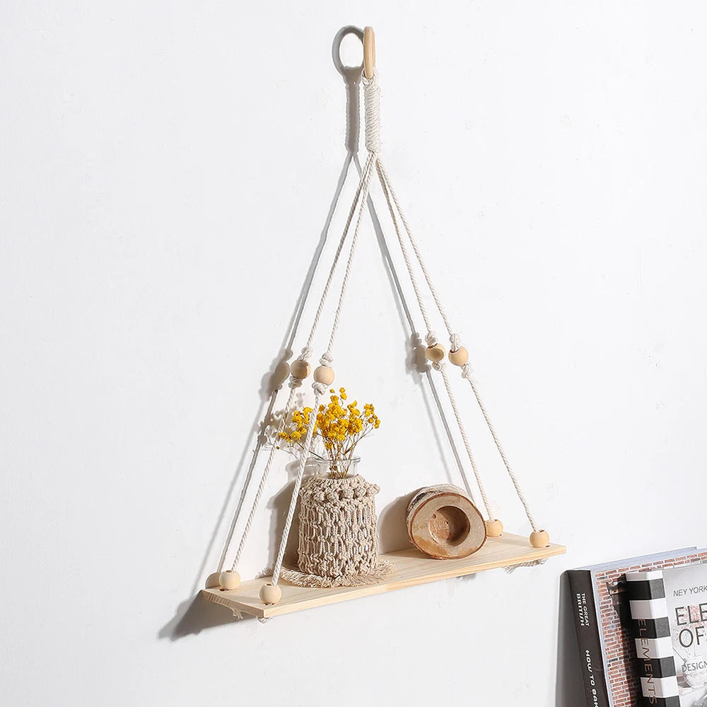 Macrame Wall Hanging Shelf