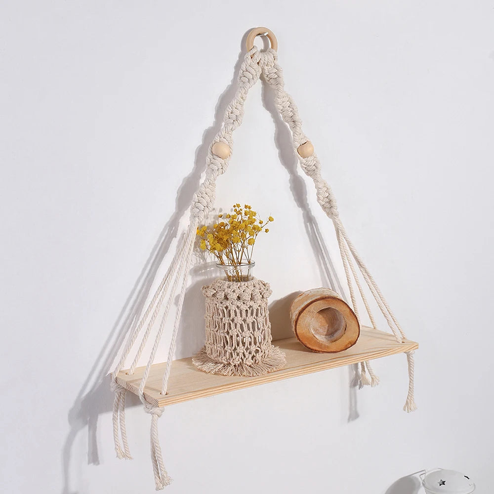 Macrame Wall Hanging Shelf