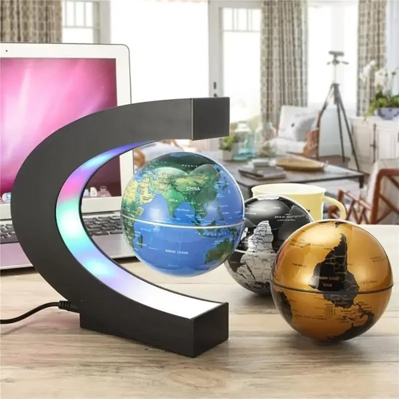 Magnetic Floating Levitation Globe LED World Map