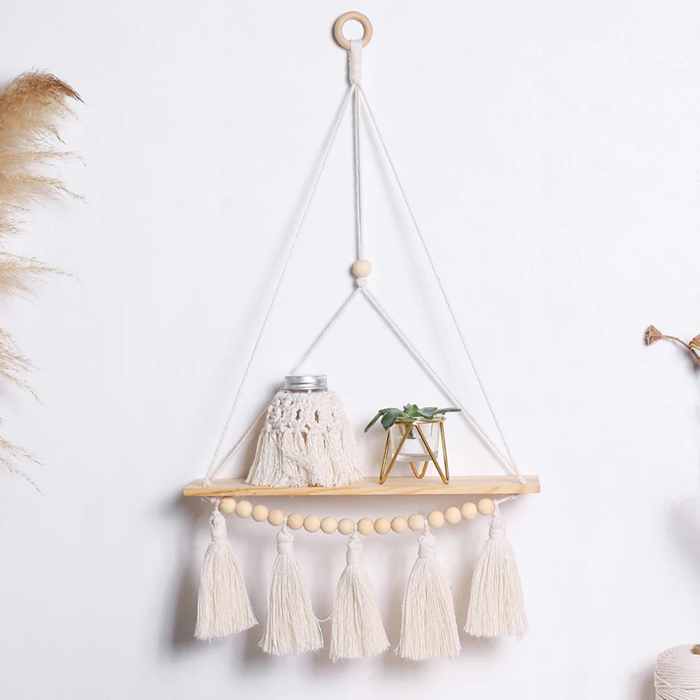 Macrame Wall Hanging Shelf