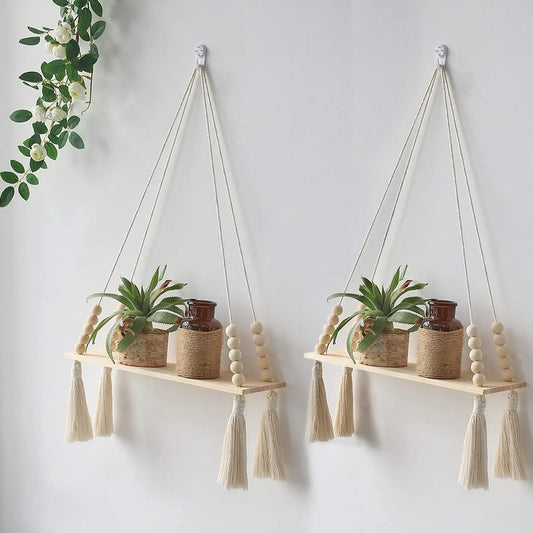 Macrame Wall Hanging Shelf